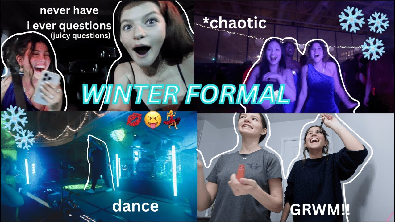 WINTER FORMAL VLOG I GRWM, dance, starbucks, etc! ❄️ 💄