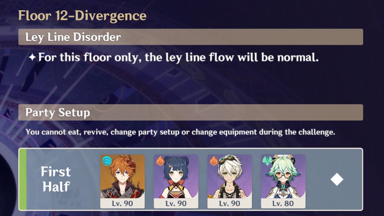Childe Vaporize Team vs Floor 12 Top Half