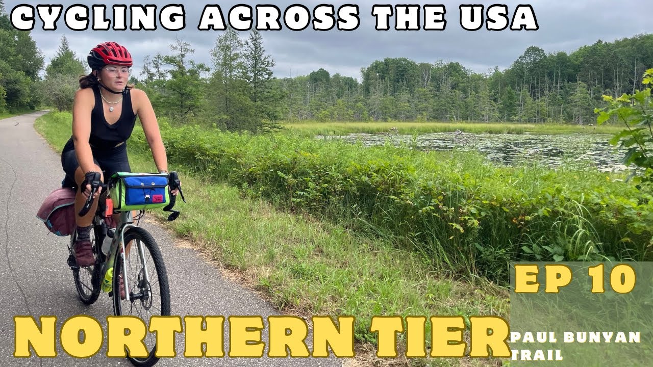 Cycling the Northern Tier -Ep 10-  Riding the Paul Bunyan State Trail through Minnesota