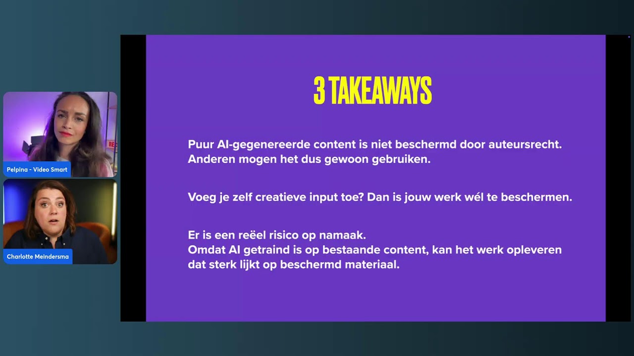 Gratis Lunch & Learn: Auteursrecht & AI – wat mag je (niet)?