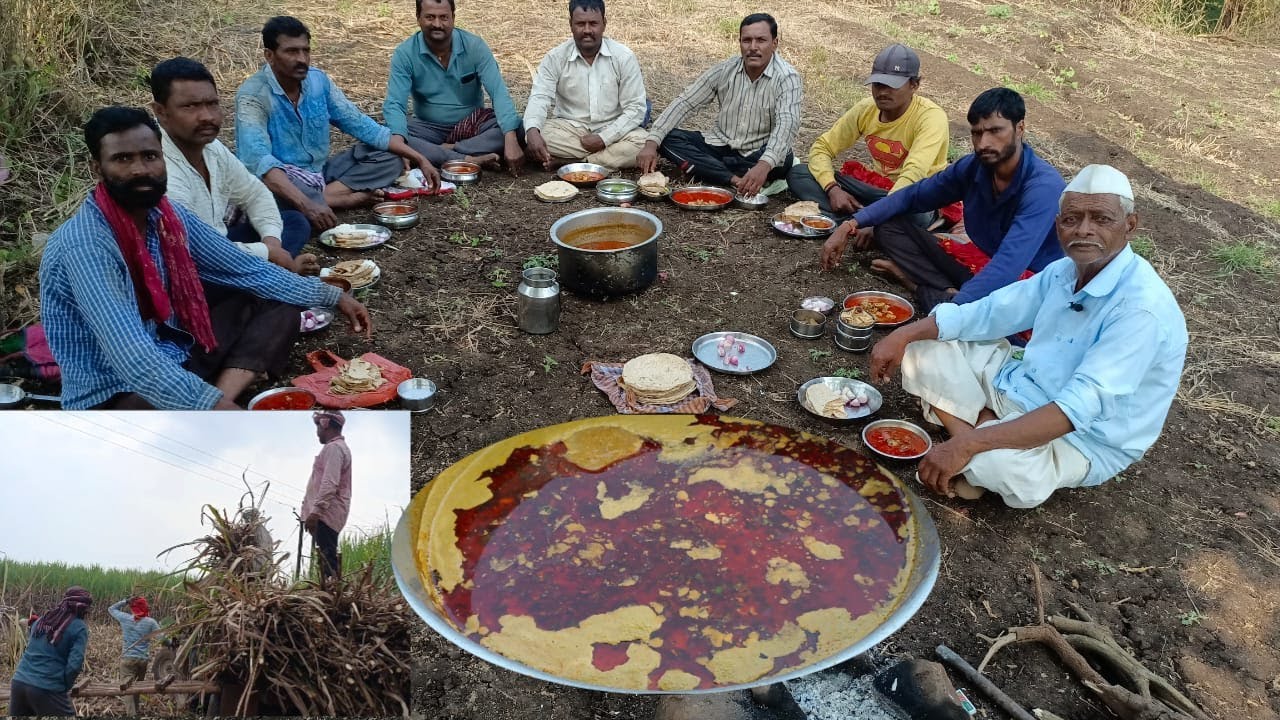 ऊस तोडणाऱ्या गड्यास्नी मळीला झणझणीत चिकनचा रानांतच बेत केला ,मळीच्या ऊसाला तोड आल्या | Tatyacha Mala