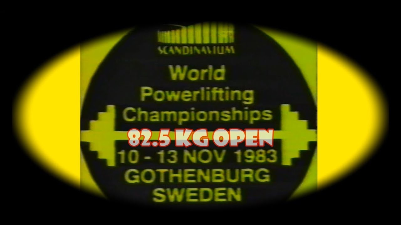 1983 IPF Men's World Powerlifting Championships Zweden Gothenburg (1983-11-10).