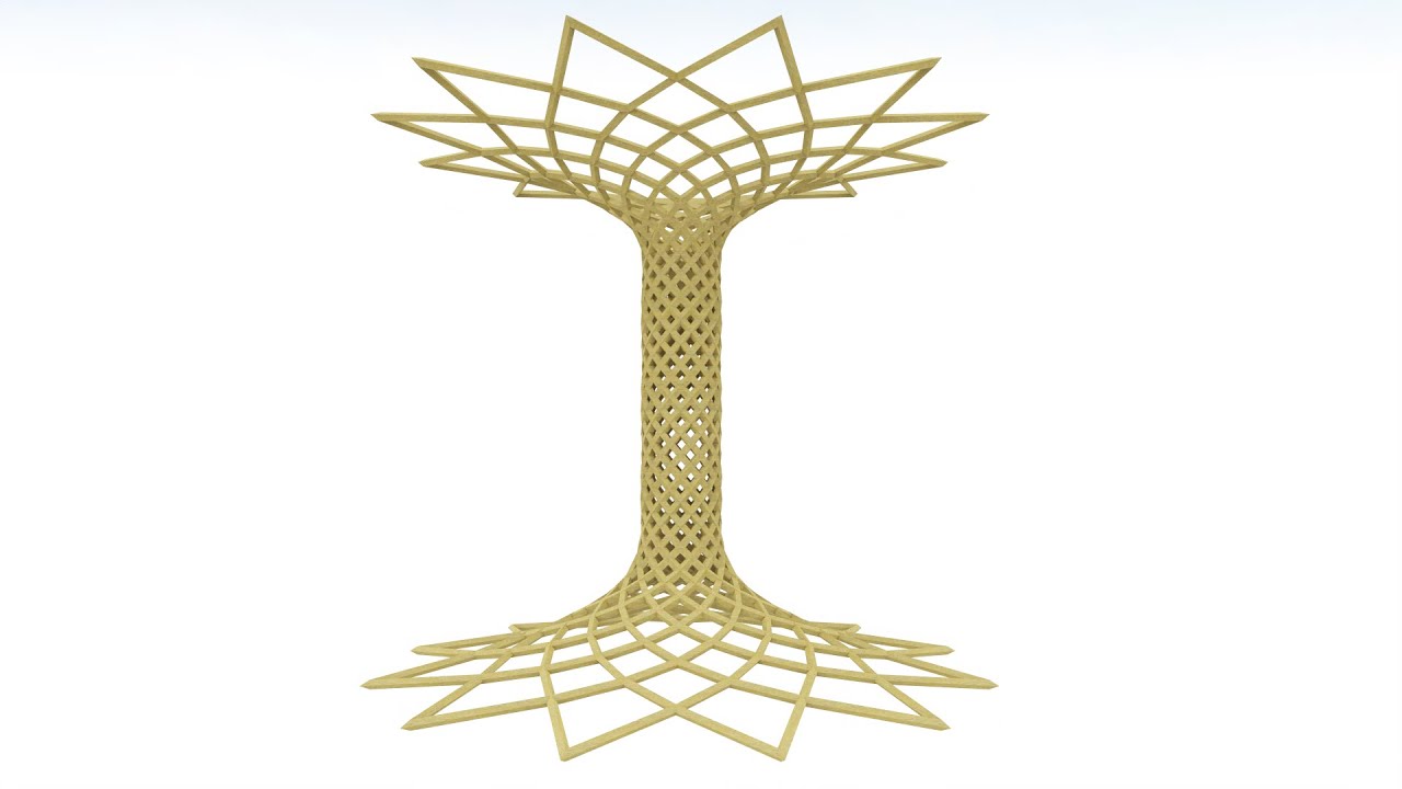 Tree of life modeled in sketchup