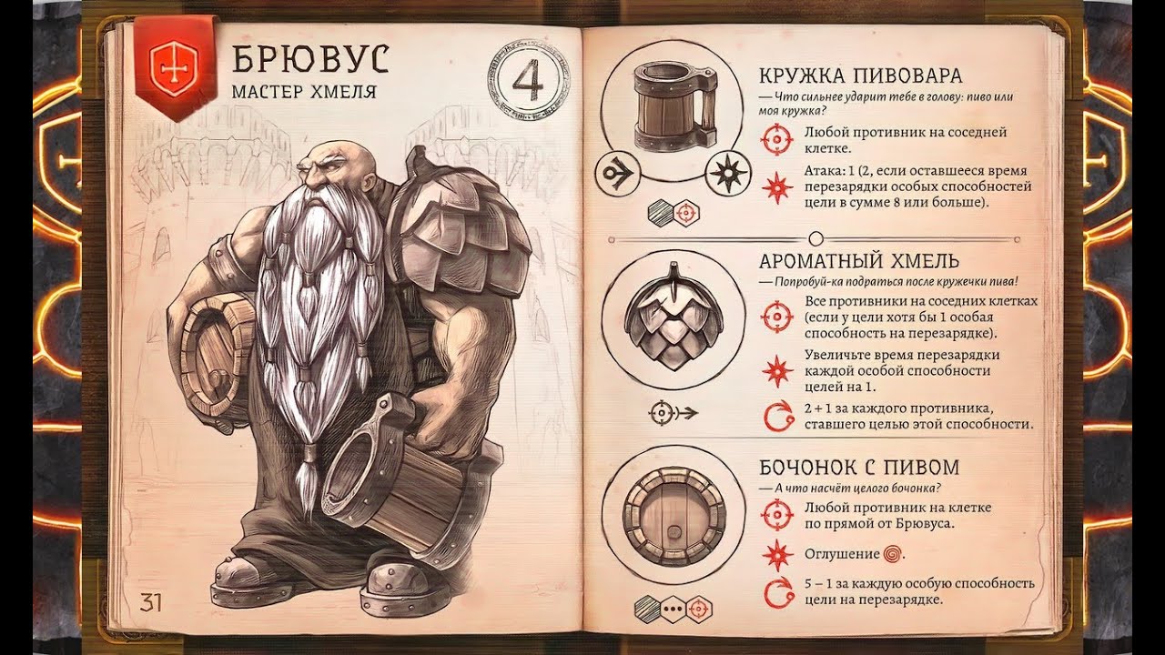 Бестиарий Сигиллума. [Справка]. Как работает Атака у Брювуса?