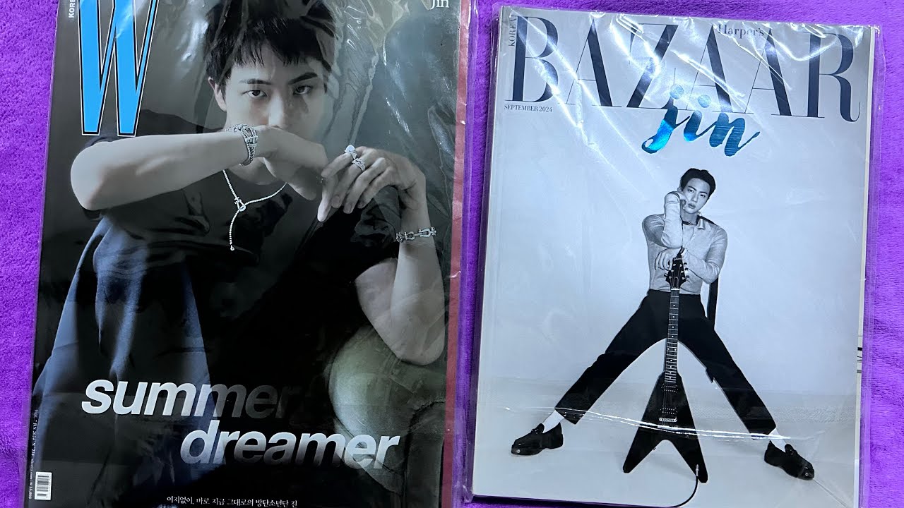 Jin for W Korea and Harper’s Bazaar Korea Magazine’ Unboxing