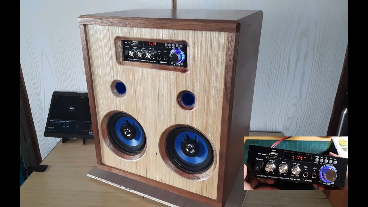 Portable Bluetooth Speaker Box Build for BT-298A Amplifier Karaoke | Modification | Sound Test