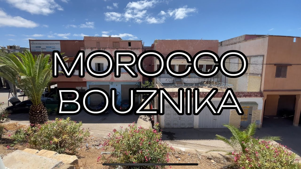 BOUZNIKA | MOROCCO | Central street | Market | Virtual walk | Walking trip | 4K video