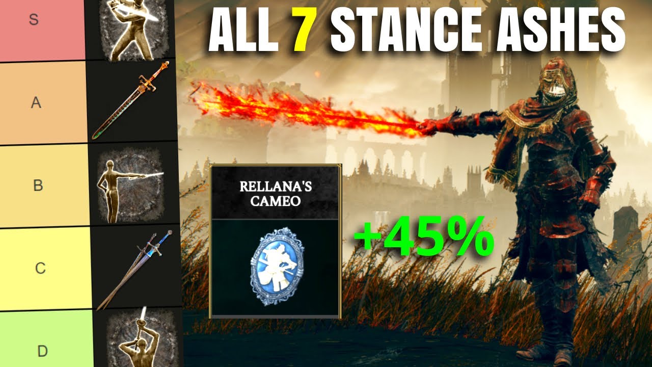 All 7 Stance Skills Ranked + Rellana's Cameo Buff Thoughts! Elden Ring Ash of War Tier List