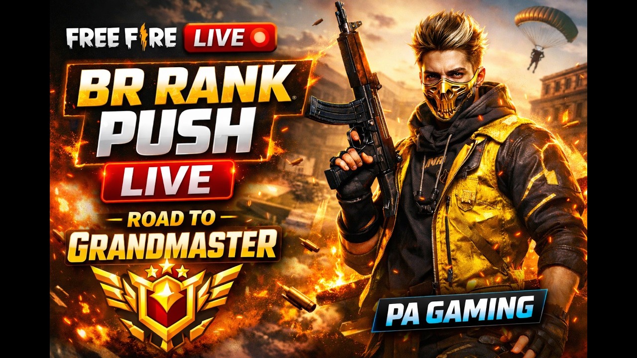 FREE FIRE LIVE 🔴 | BR RANK PUSH WITH SUBSCRIBERS | GRANDMASTER GRIND | PA GAMING