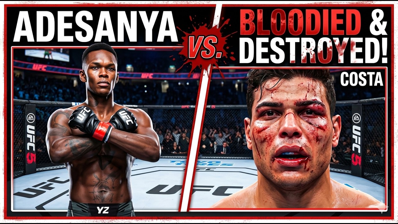 ISRAEL ADESANYA MAKES COSTA BLEED! 🩸 | UFC 5 Clinical Masterclass [PS5]