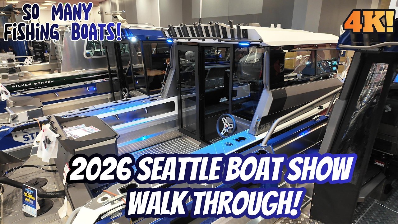2026 SEATTLE BOAT SHOW FULL WALK THROUGH! SO MANY FISHING BOATS! 4K! #stabicraft #duckworth #raider