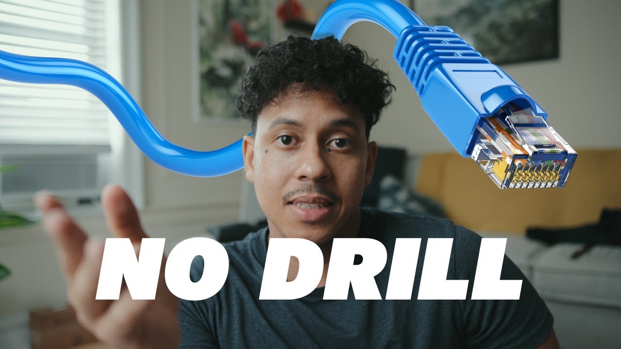 No-Drill Network Cable Setup for Apartments (Super Easy!)