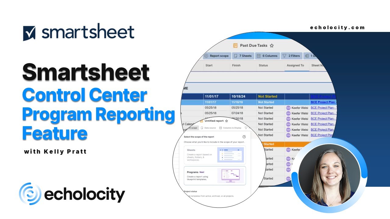 New Smartsheet Control Center Program Reporting Feature | Echolocity