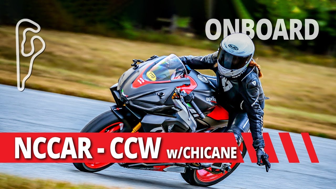 NCCAR - CCW with Chicane - Onboard Motorcycle Lap