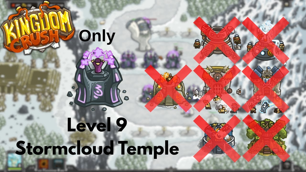 Kingdom Rush - Stormcloud Temple - Veteran - Only Arcane Wizard Tower