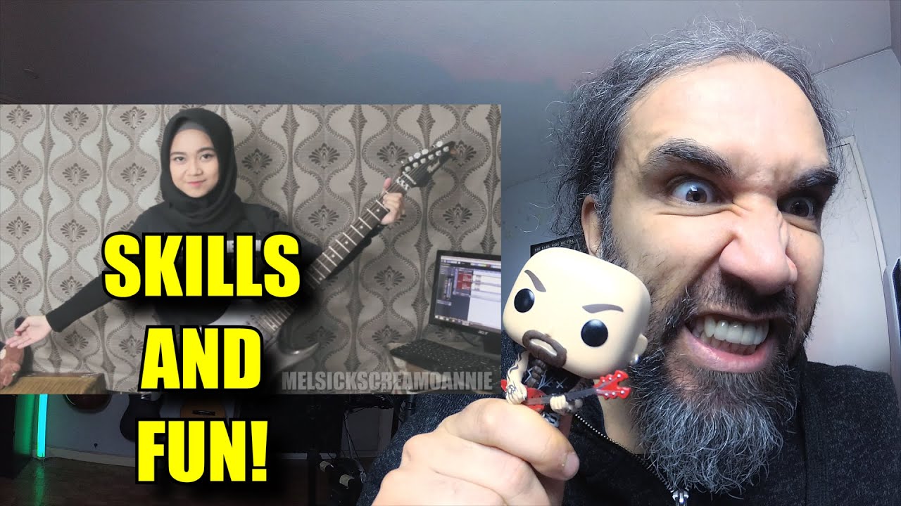 Melsickscreamoannie is VERY GOOD AND FUNNY! Great Indonesian guitarist reaction Slayer cover!