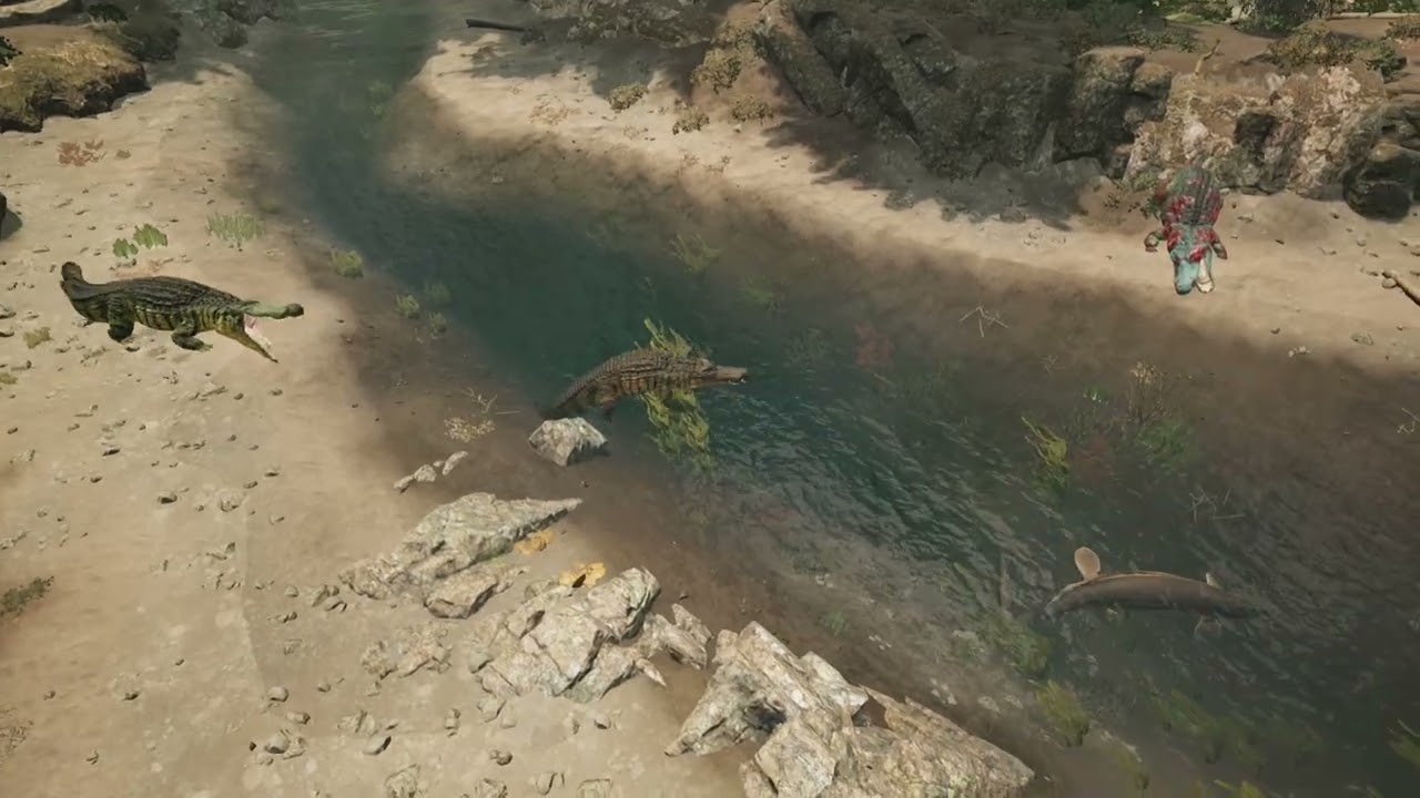 Path of Titans - Tylosaurus vs. Deinosuchus Duo (001)