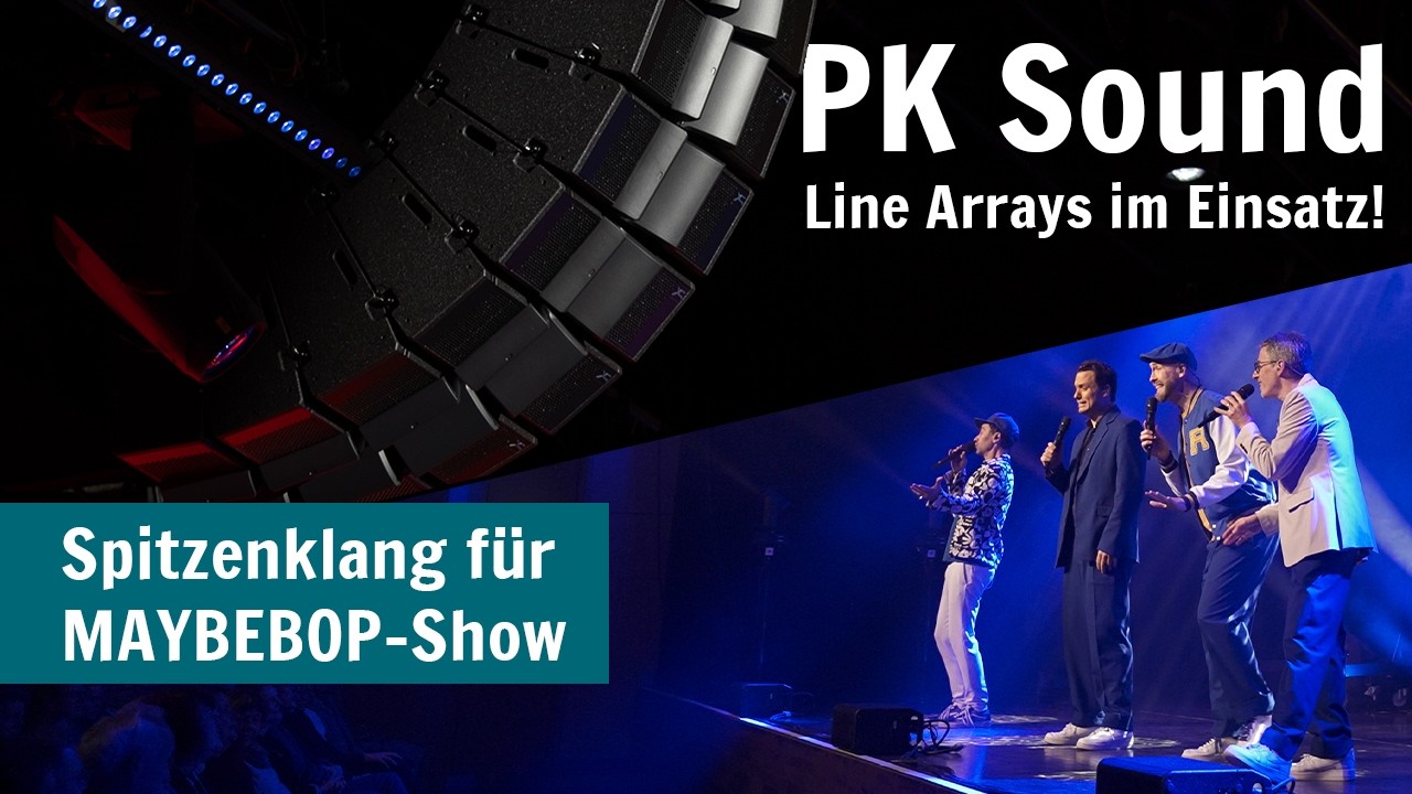 MAYBEBOP Show in Münster | mit PK Sound Line Arrays von publitec