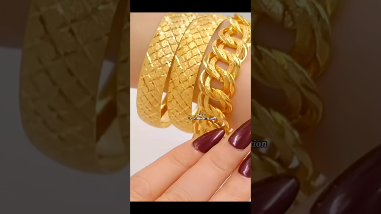 Latest Gold Bangles Design🩵 #topcollection #jewellery #2025 #jewelry #gold