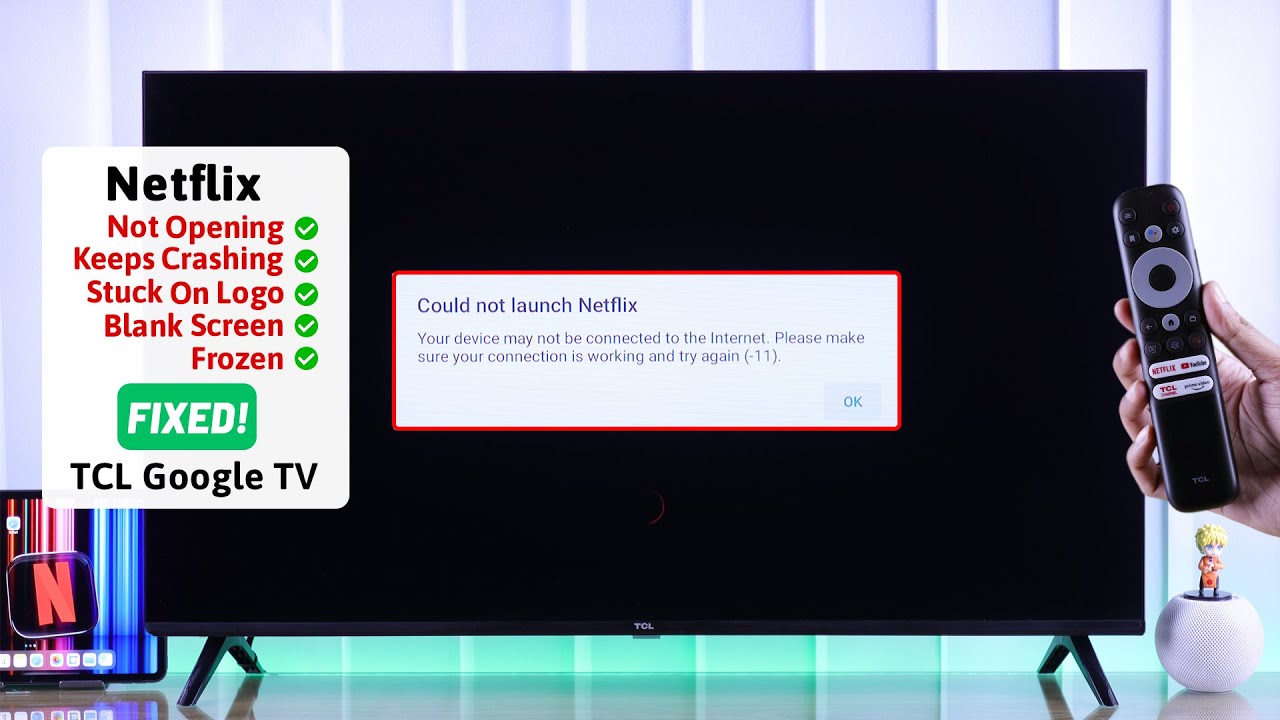 TCL Google TV: как исправить неработающий Netflix!