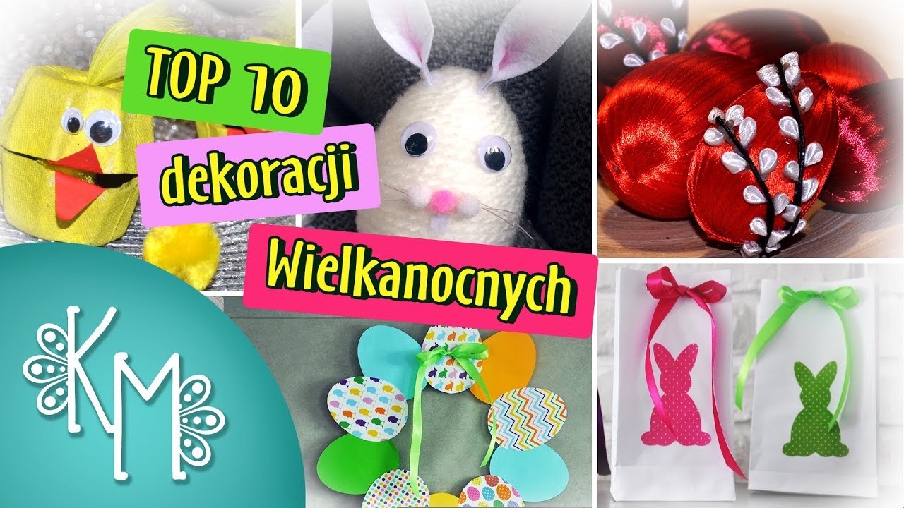 Top 10 pomysłów na Wielkanocne Dekoracje |Kanzashi i Pisanki | Ozdoby Wielkanocne | Kreatywna Mama