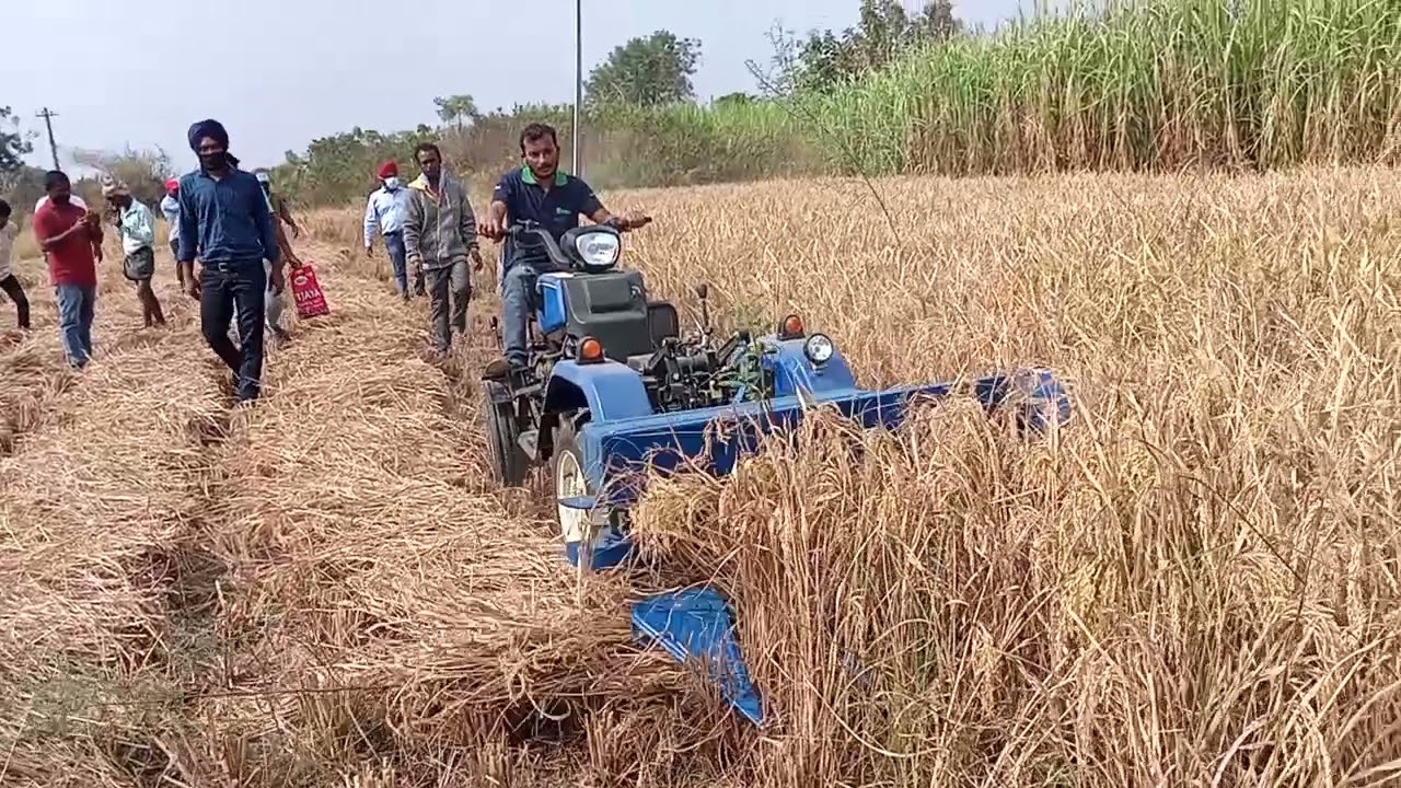 New Swaraj code 12hp reaper and mini tractor
