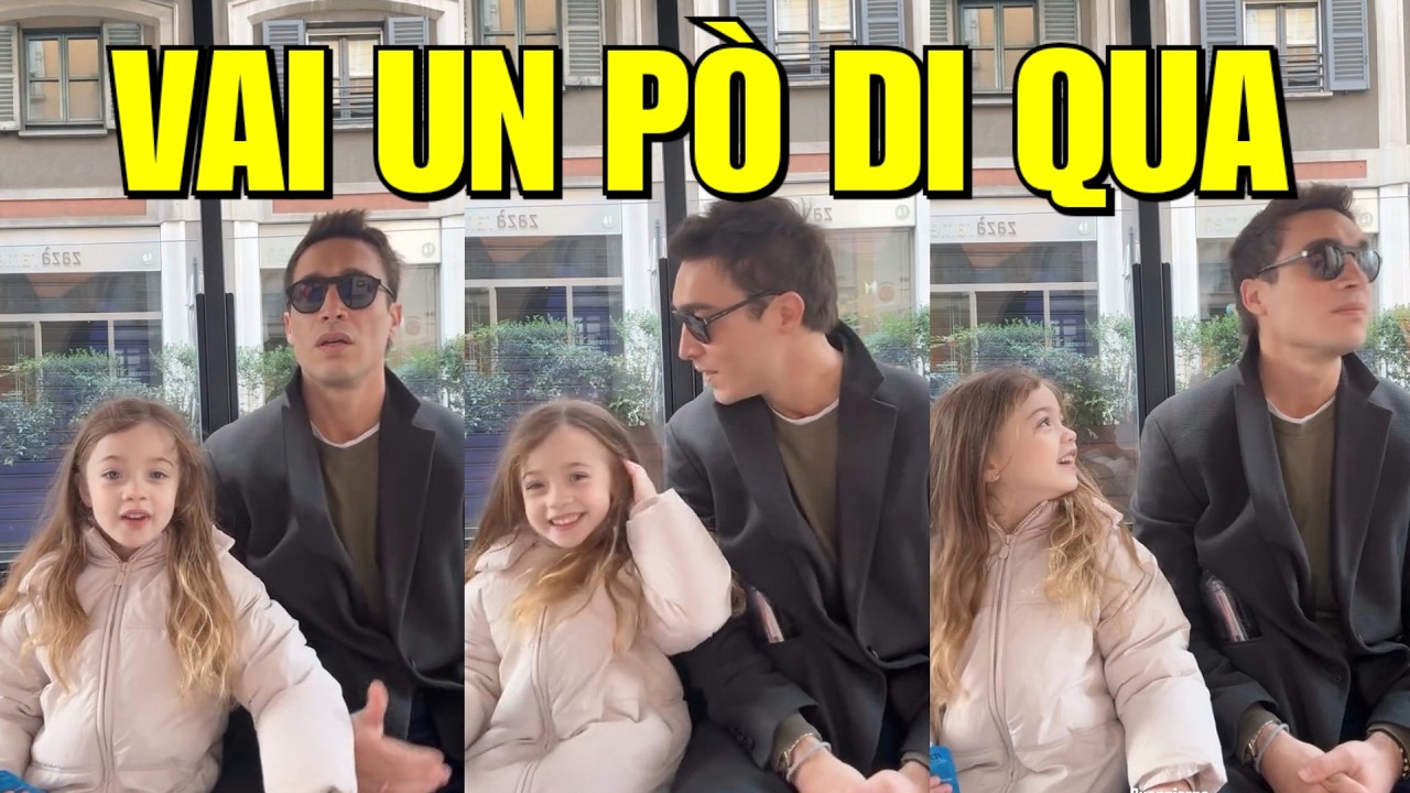 Antonino Spinalbese e Luna Marì insieme al colloquio con la maestra