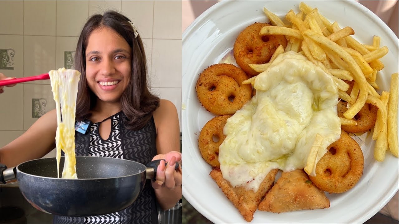 McDonald’s Fries Cheese Fondue At Home | Cheesy Snacks | So Saute