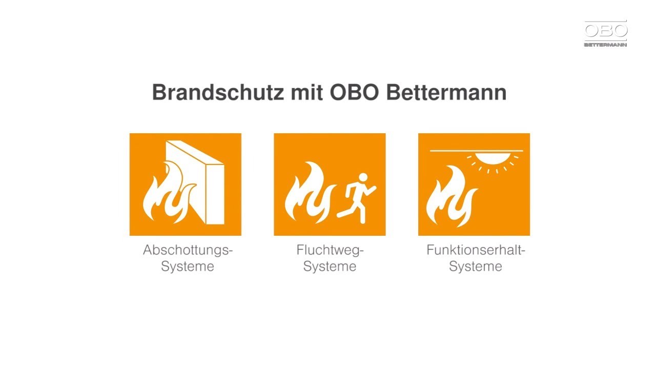 Brandschutz-L&ouml;sungen f&uuml;r alle Schutzziele &ndash; OBO Bettermann