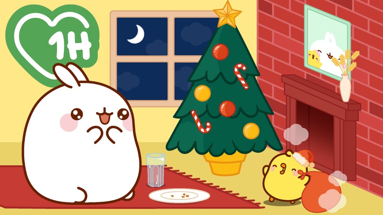 Molang Waits for Santa Claus 🎄⏳ Adorable Christmas Compilation