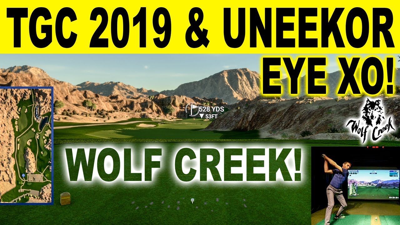 Играю в гольф на поле Wolf Creek на TGC 2019 ⛳️🏌️ UNEEKOR EYE Golf Simulator (4K)