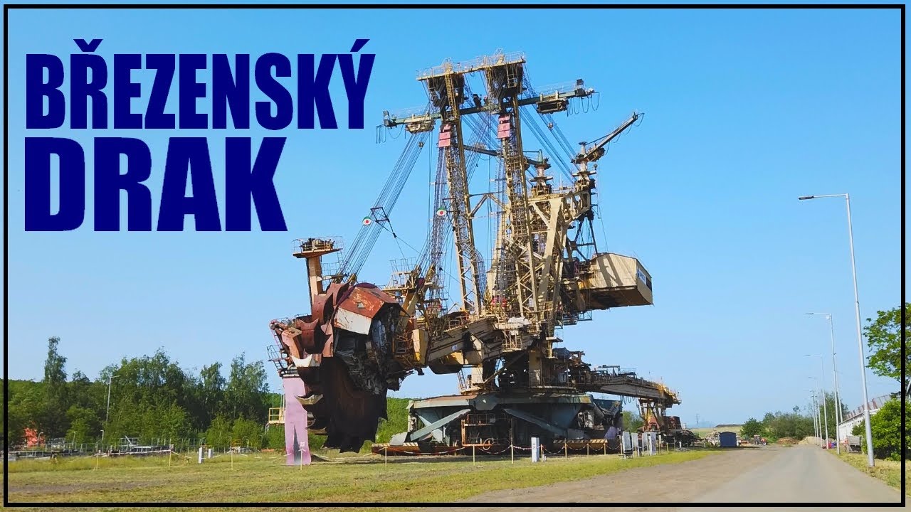 Odstřelené velkorypadlo Březenský drak