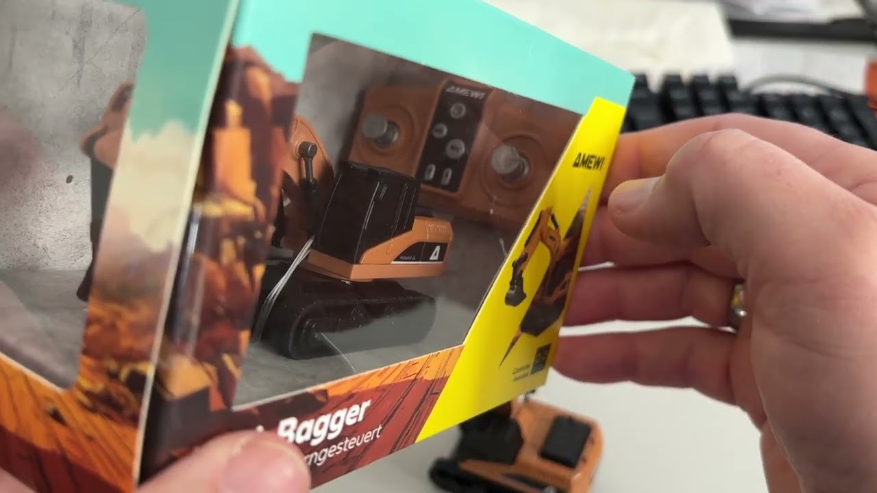 Amewi 22747 ferngesteuerter Bagger 1:87 für H0. Da macht Baggern Spaß 