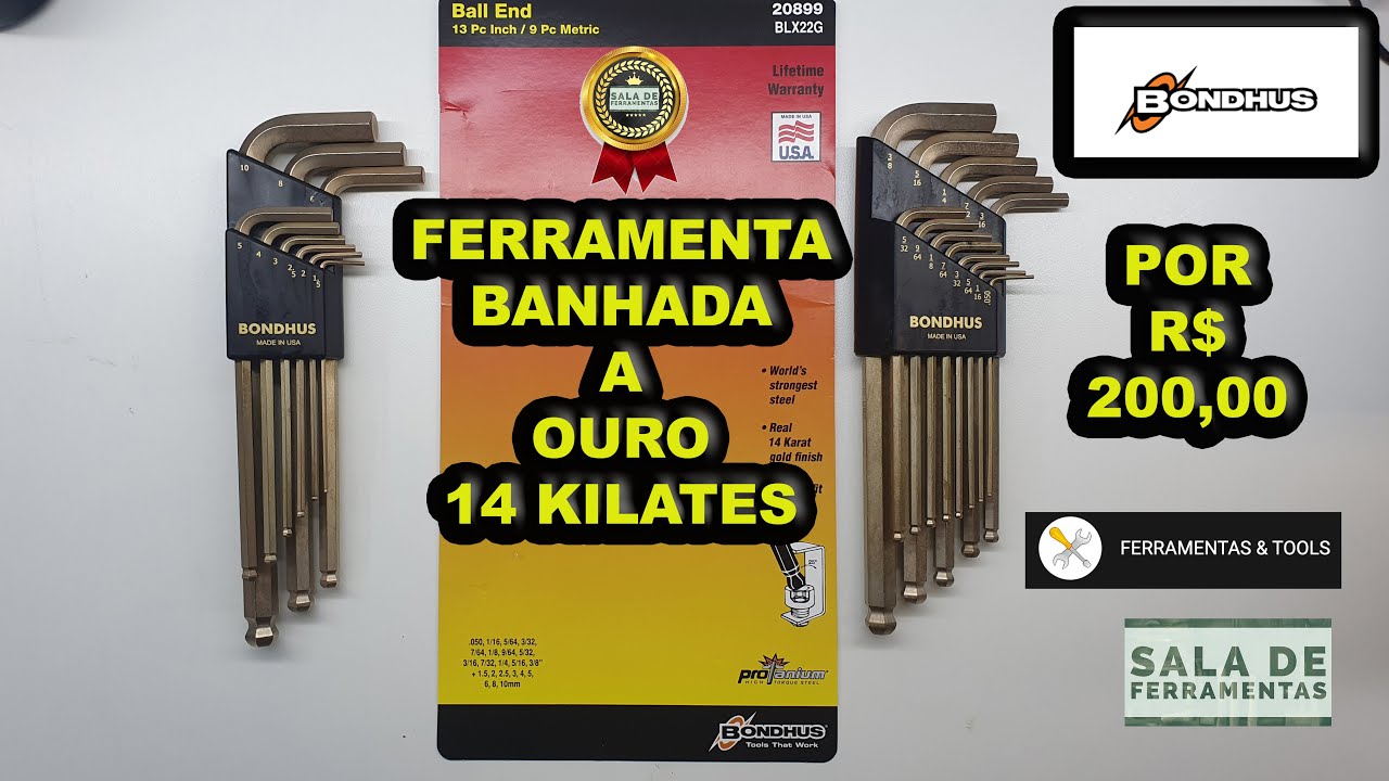 CONHEÇA NESTE VIDEO A QUALIDADE DA MARCA BONDHUS MADE-IN-USA E FIQUE SURPRESO COM A FERRAMENTA .