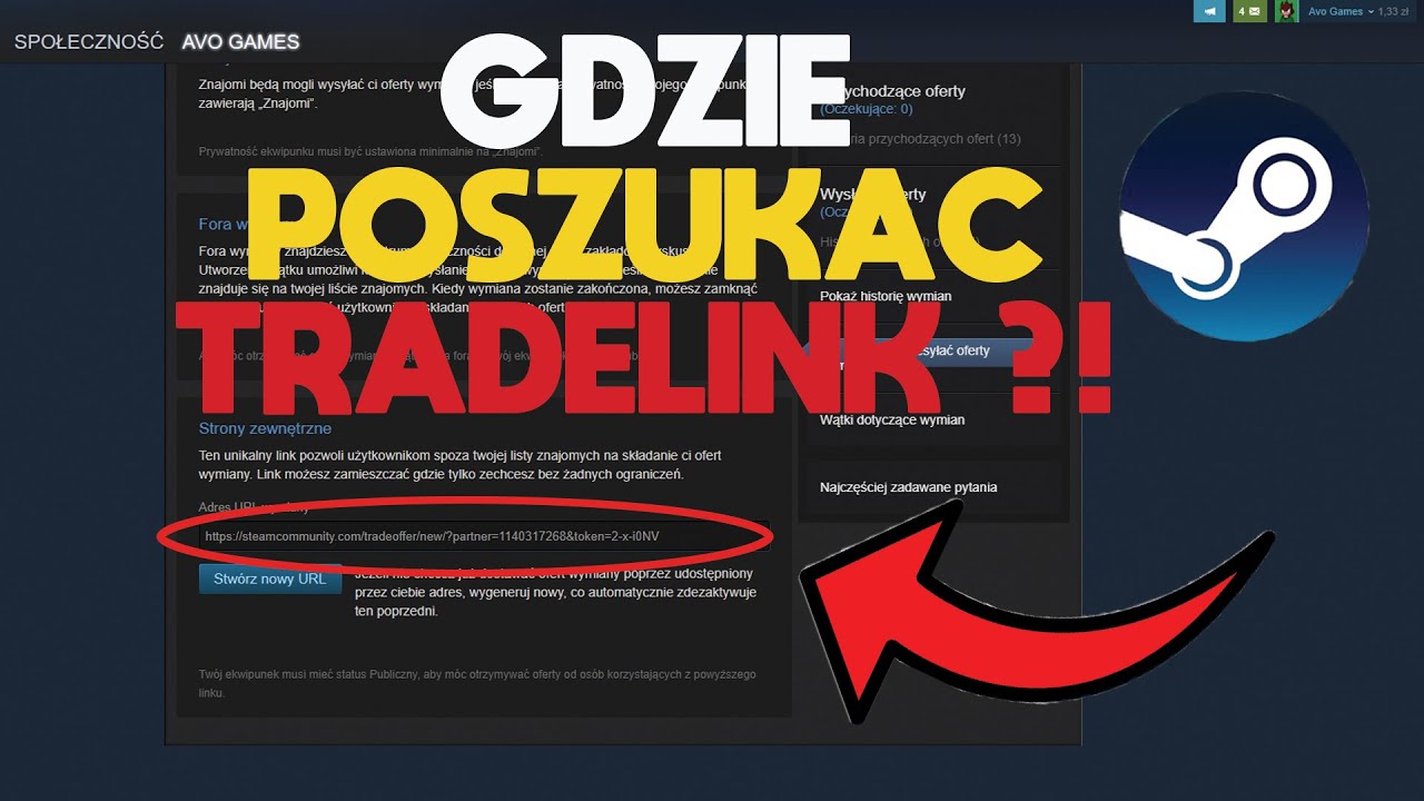 ⭐Gdzie znaleźć sw&oacute;j TRADELINK! CS:GO ⭐ #tradelink #url