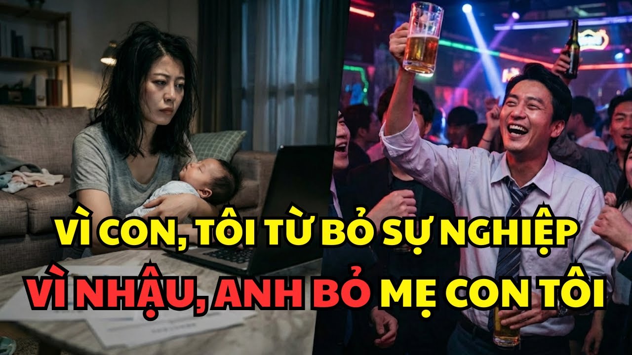 Tôi Từ Bỏ Sự Nghiệp Vì Con, Chồng Từ Bỏ Vợ Con Vì... Nhậu #MotGocNhin #TrietLyVoChong
