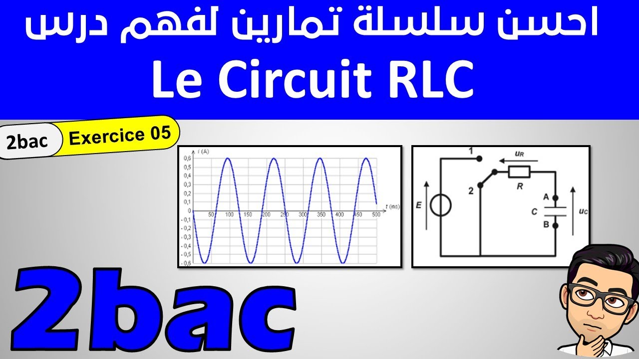 بغيتي توجد الفروض والوطني خدم هد التمارين exercice 05 Circuit RLC 2BAC
