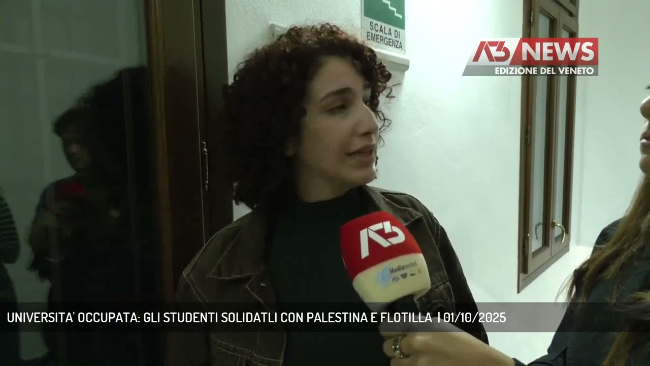UNIVERSITA' OCCUPATA: GLI STUDENTI SOLIDATLI CON PALESTINA E FLOTILLA  | 01/10/2025