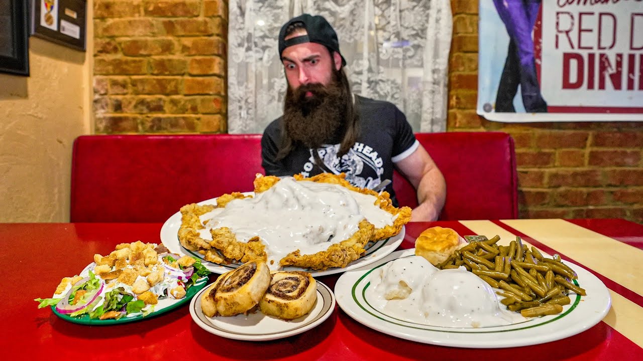 THE BEST FOOD CHALLENGE I'VE EVER ATTEMPTED | KENDALL'S CHICKEN FRY | OKLAHOMA EP.2 | BeardMeatsFood