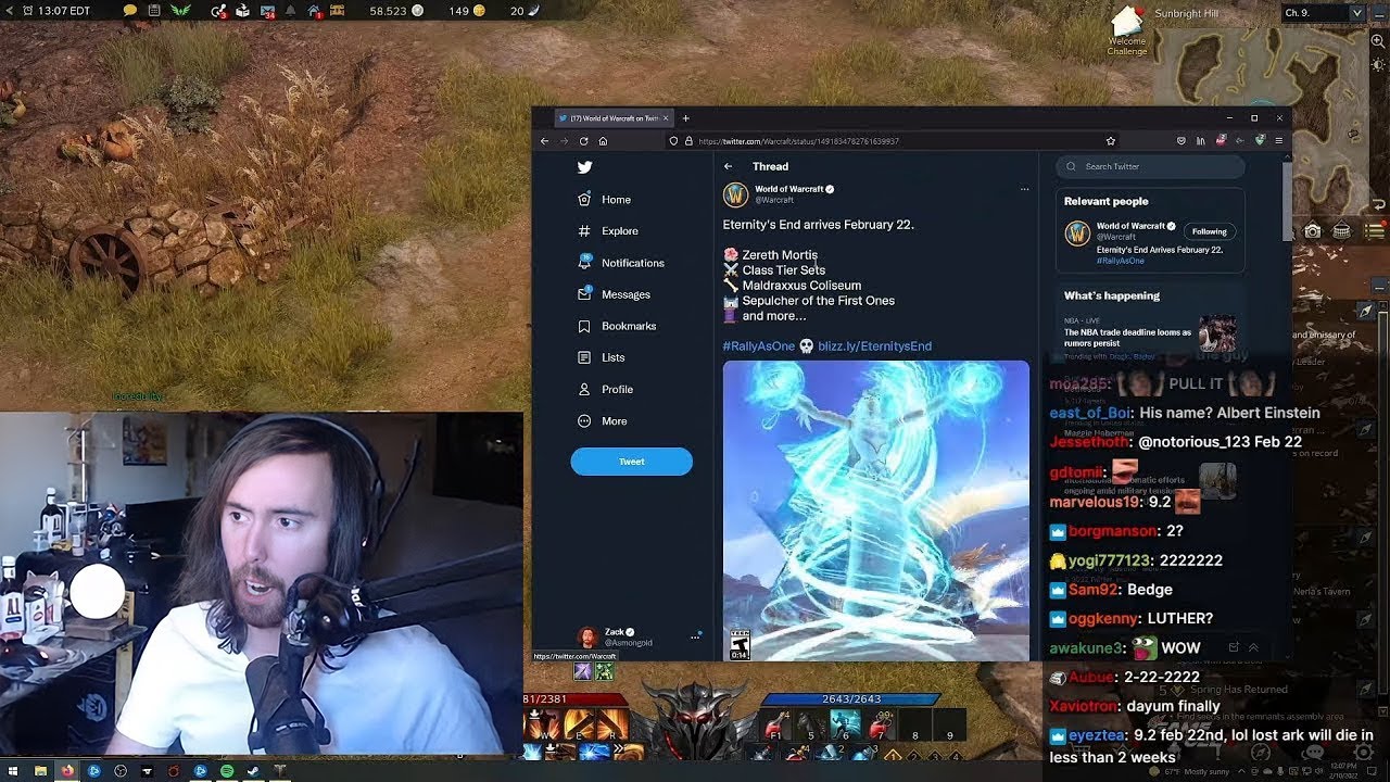 Asmongold Reacts to Patch 9.2 Release Date.. FEBRUARY 22!