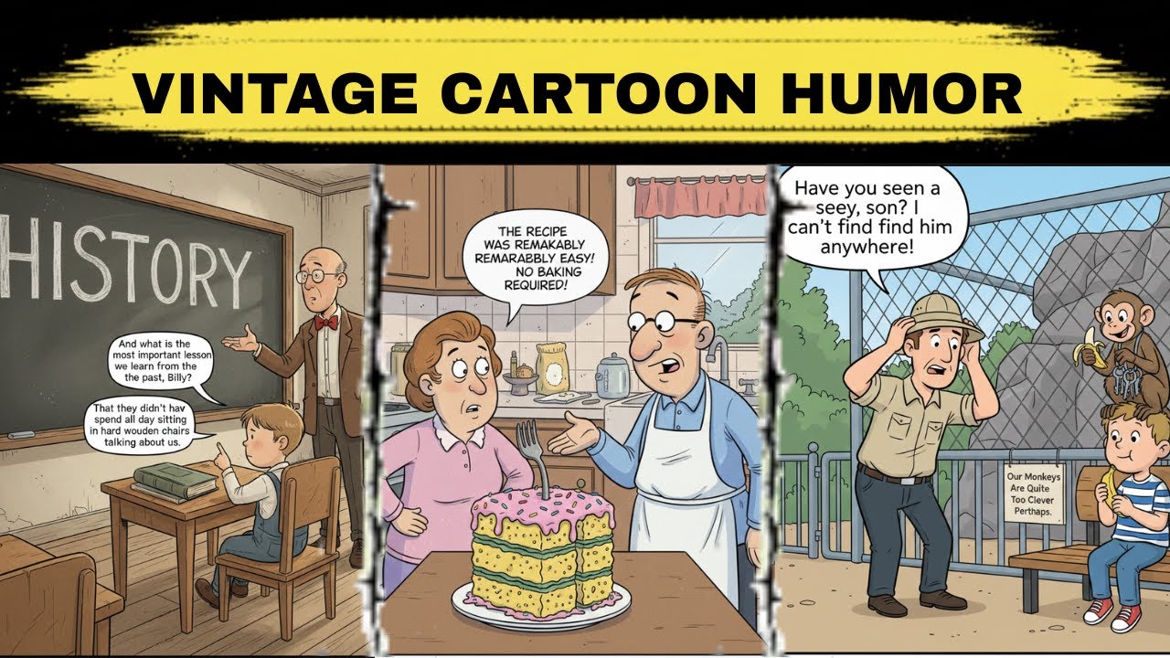 These Classic Cartoons Are Still Hilarious 😂 | Vintage Cartoon Humor Compilation #comics #vintage