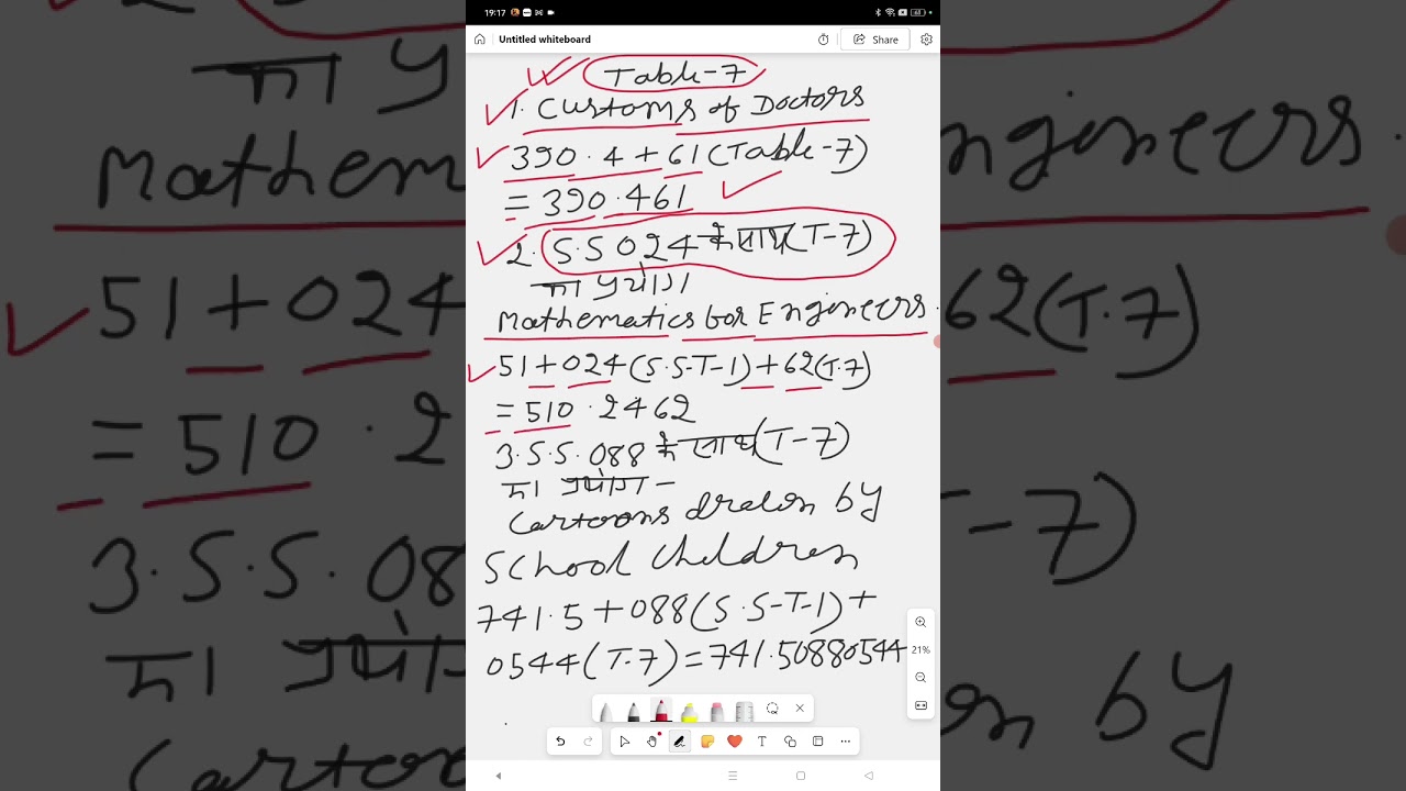 DDC Practice- 9 ( Table - 7 )
