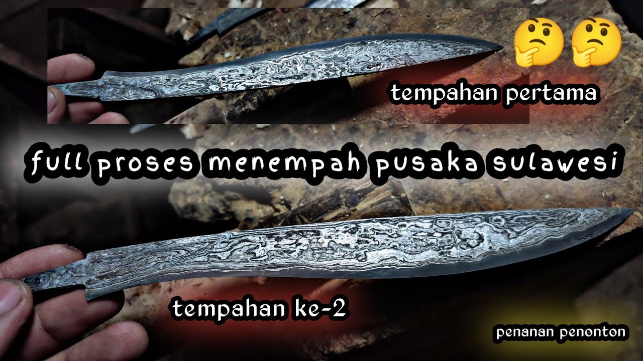 🤔Full proses membuat 2 pusaka badik bugis dari bahan super lemme karya panre ilyas