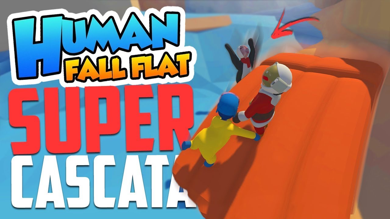 SUPER DESCIDA NA CASCATA! - Human Fall Flat!