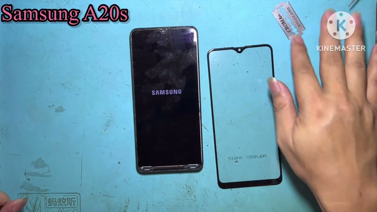 How to Replace Screen Glass On Samsung A20s/  Cracked Screen Repair/ Hoang Nam FN