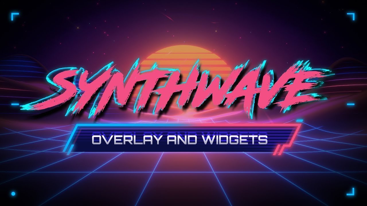 Synthwave - Retro Stream Overlay and Widgets