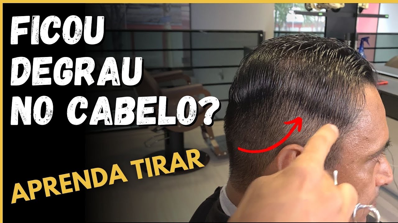 COMO TIRAR O DEGRAU DO CABELO COM PENTE CORRIDO / Farley Santiago