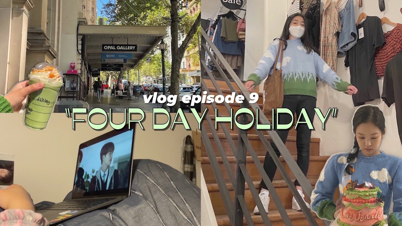 s2 vlog: four day holiday, korean lunchbox cake and new clothes from fashion chingu 🪅