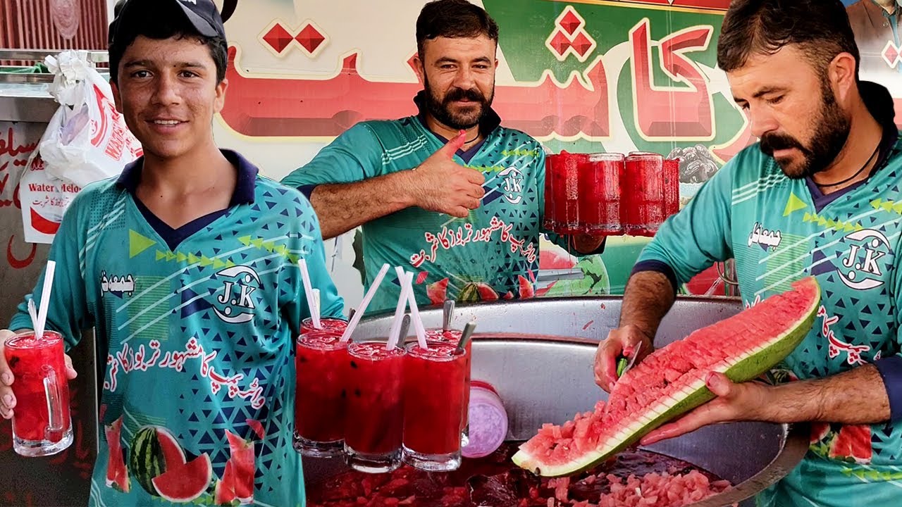 Amazing Watermelon 🍉Juice Making | Refreshing Summer Drink | Tarbooz Ka Sharbat Street Food Pakistan