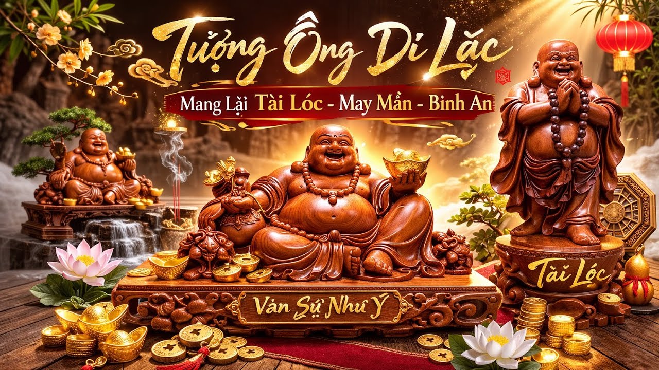 Đầu Xuân Năm Mới Đón Ông Di Lạc , Tài Lộc Vào Nhà , Phúc Thọ Cả Năm